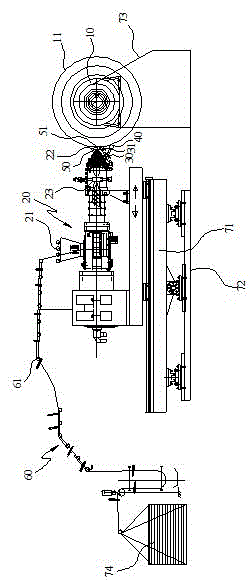 Tire production device