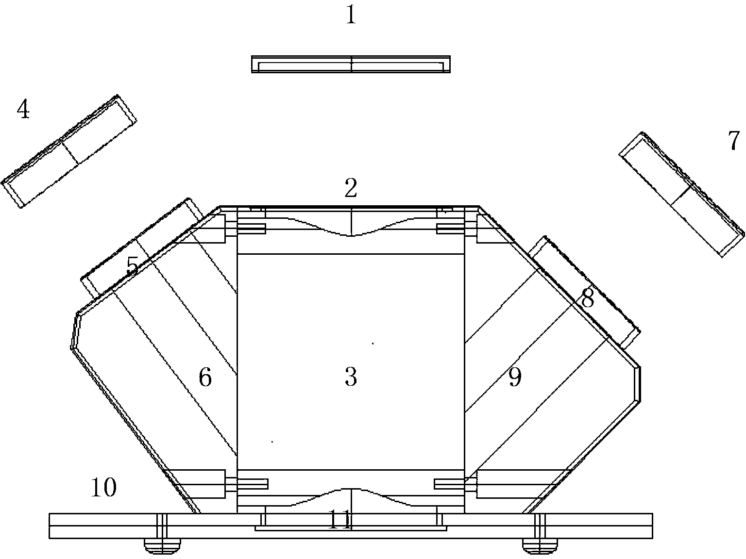 Three-source portable emissivity tester and testing method thereof