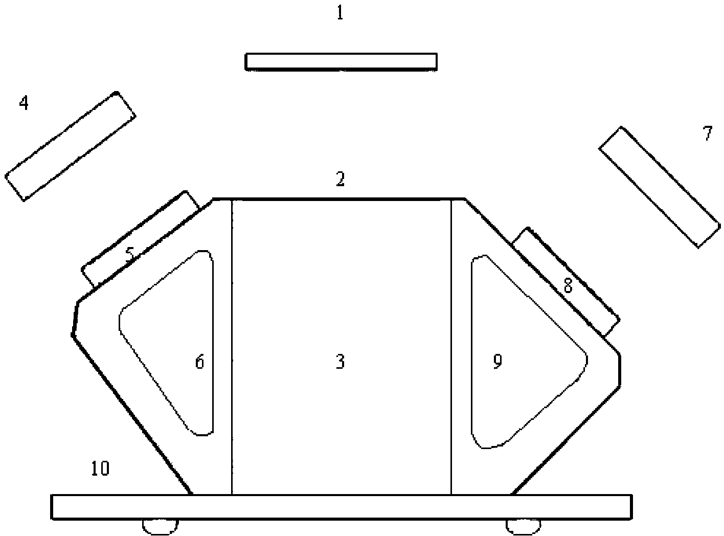 Three-source portable emissivity tester and testing method thereof