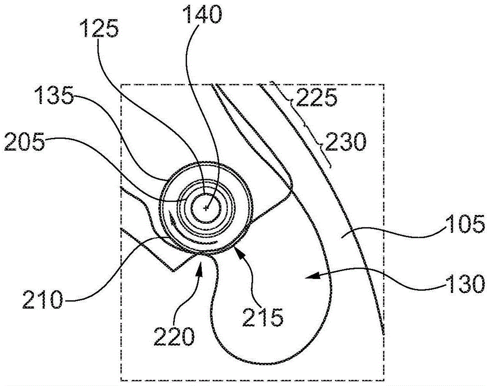 Centrifugal force pendulum having an impact damper