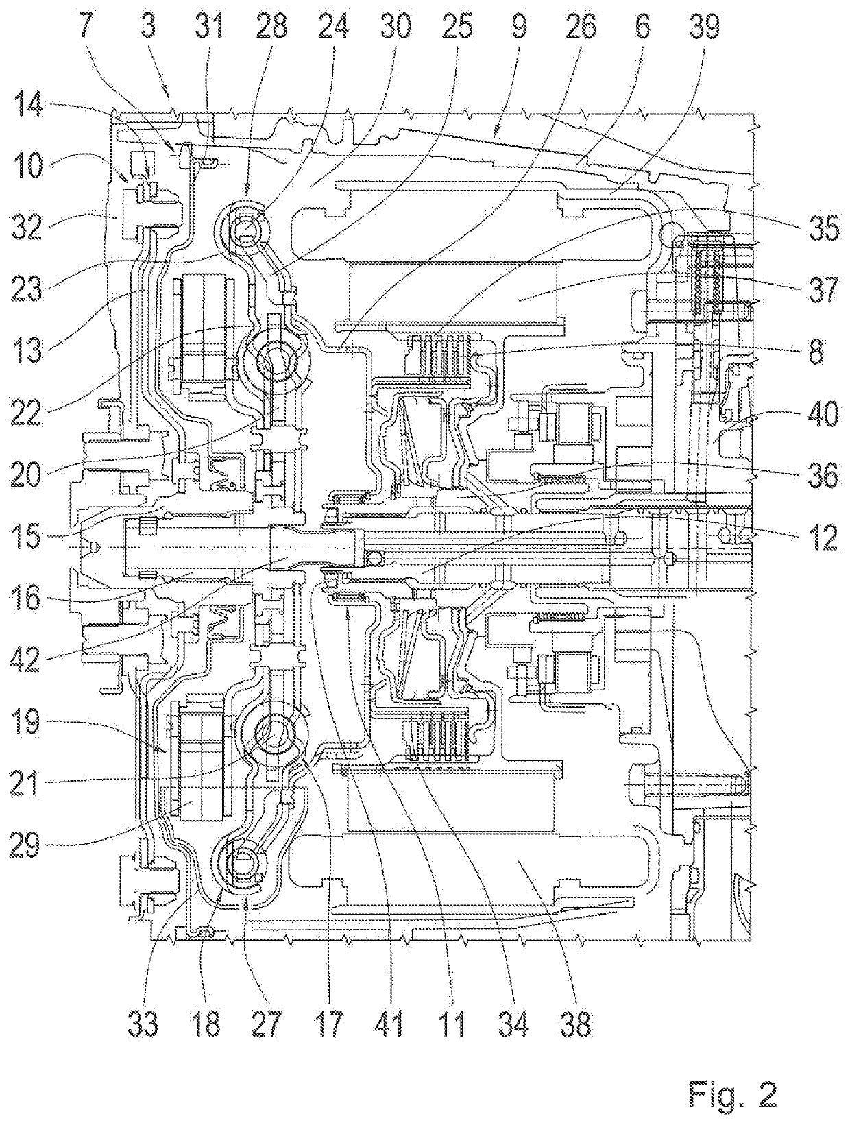 Torsional vibration damping system for a motor vehicle drive train, hybrid drive module, and motor vehicle drive train