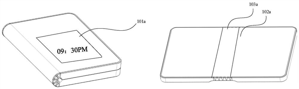 Folding method and electronic device of a foldable touch screen