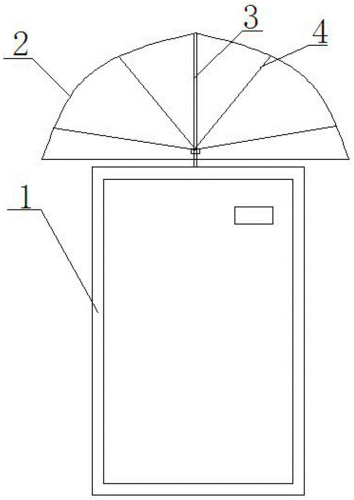 Parachute-type mobile phone shell