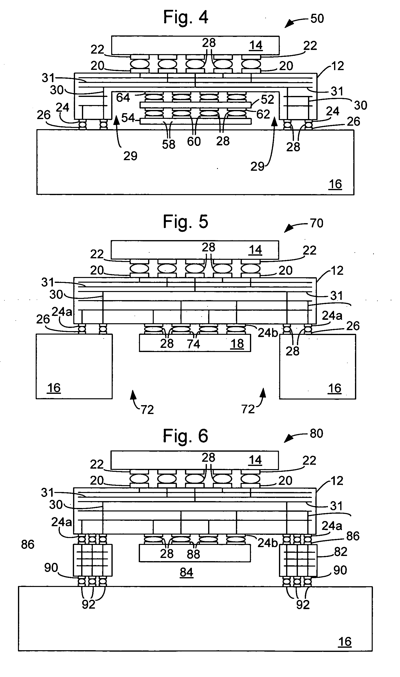 Methods for assembling a stack package for high density integrated circuits