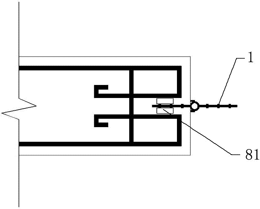 Waterproof structure system of underground pipe gallery expansion joint and construction method of waterproof structure system