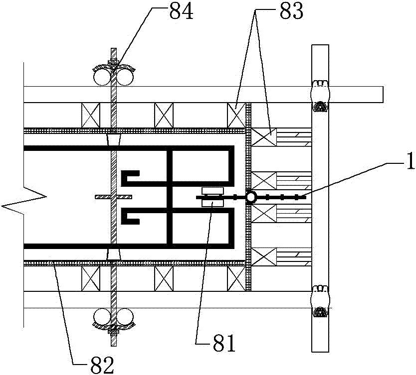 Waterproof structure system of underground pipe gallery expansion joint and construction method of waterproof structure system