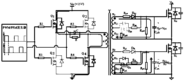 Simple and reliable low-cost silicon carbide power switch device driving circuit