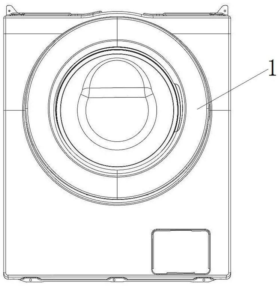 Door body structure of roller washing machine and roller washing machine