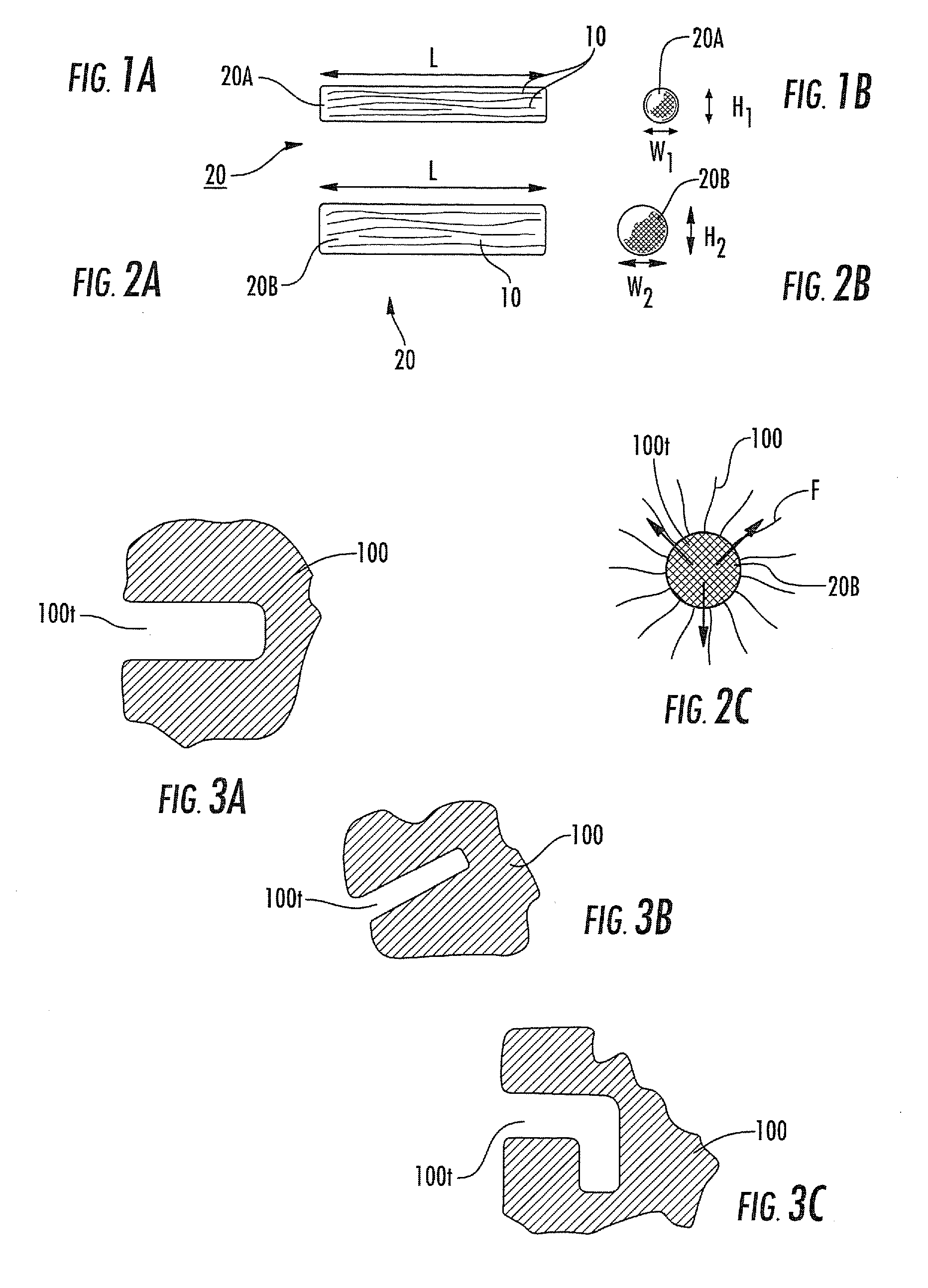 In vivo hydraulic fixation including bio-rivets using biocompatible expandable fibers