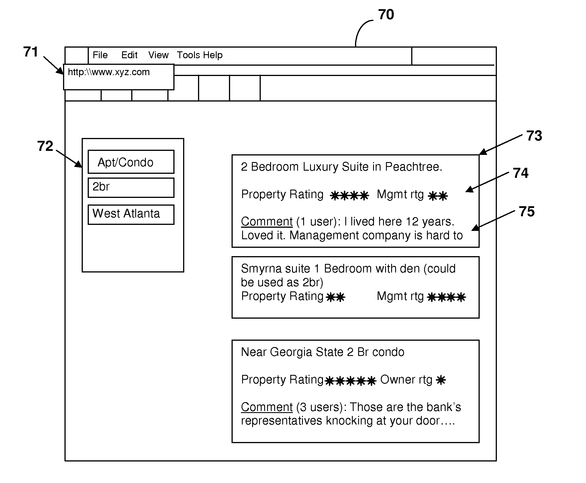 Internet portal for mortgagee/renter pass-through subscription