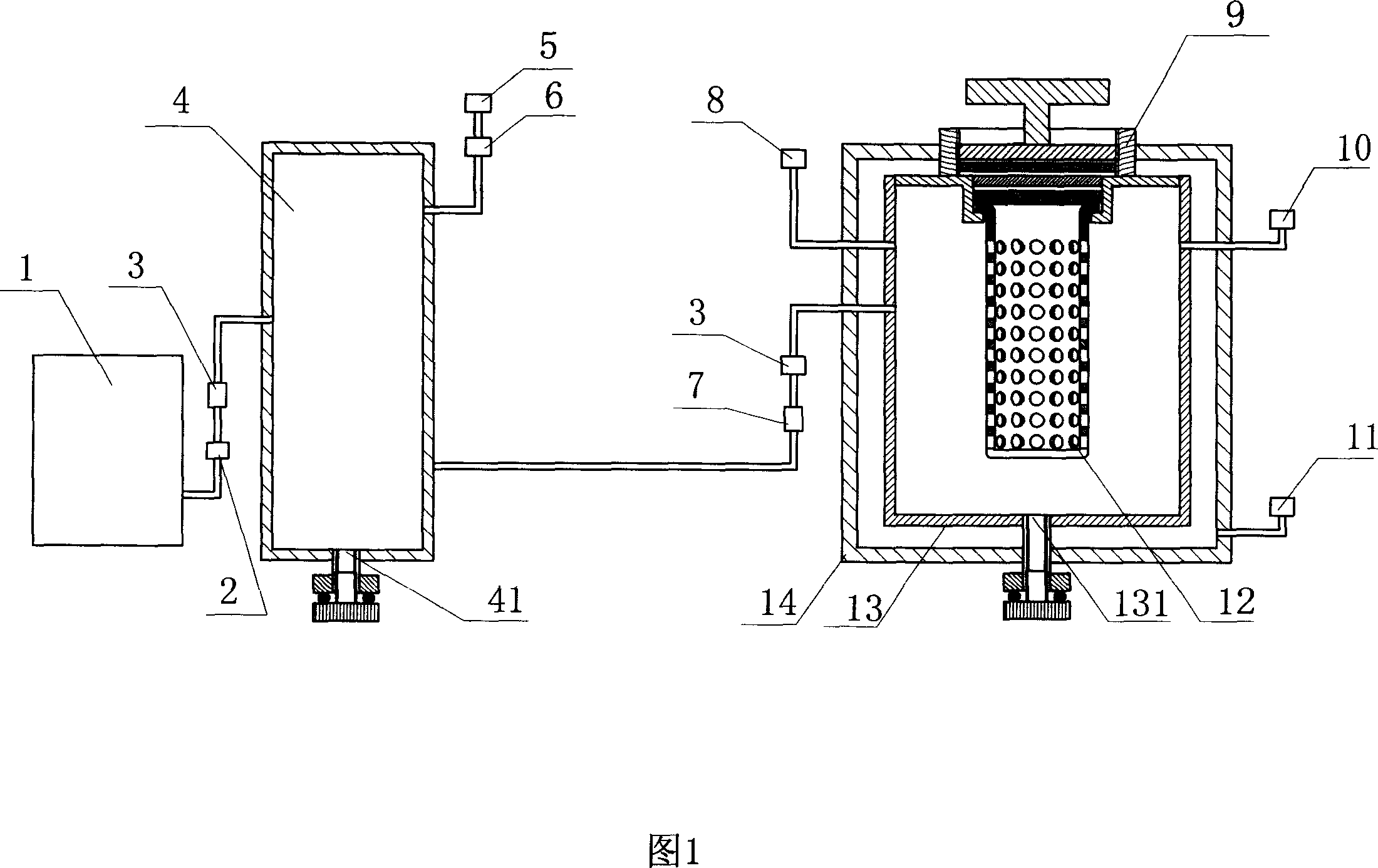 Hydrogen energy type high-temperation, vacuum sterilizing apparatus