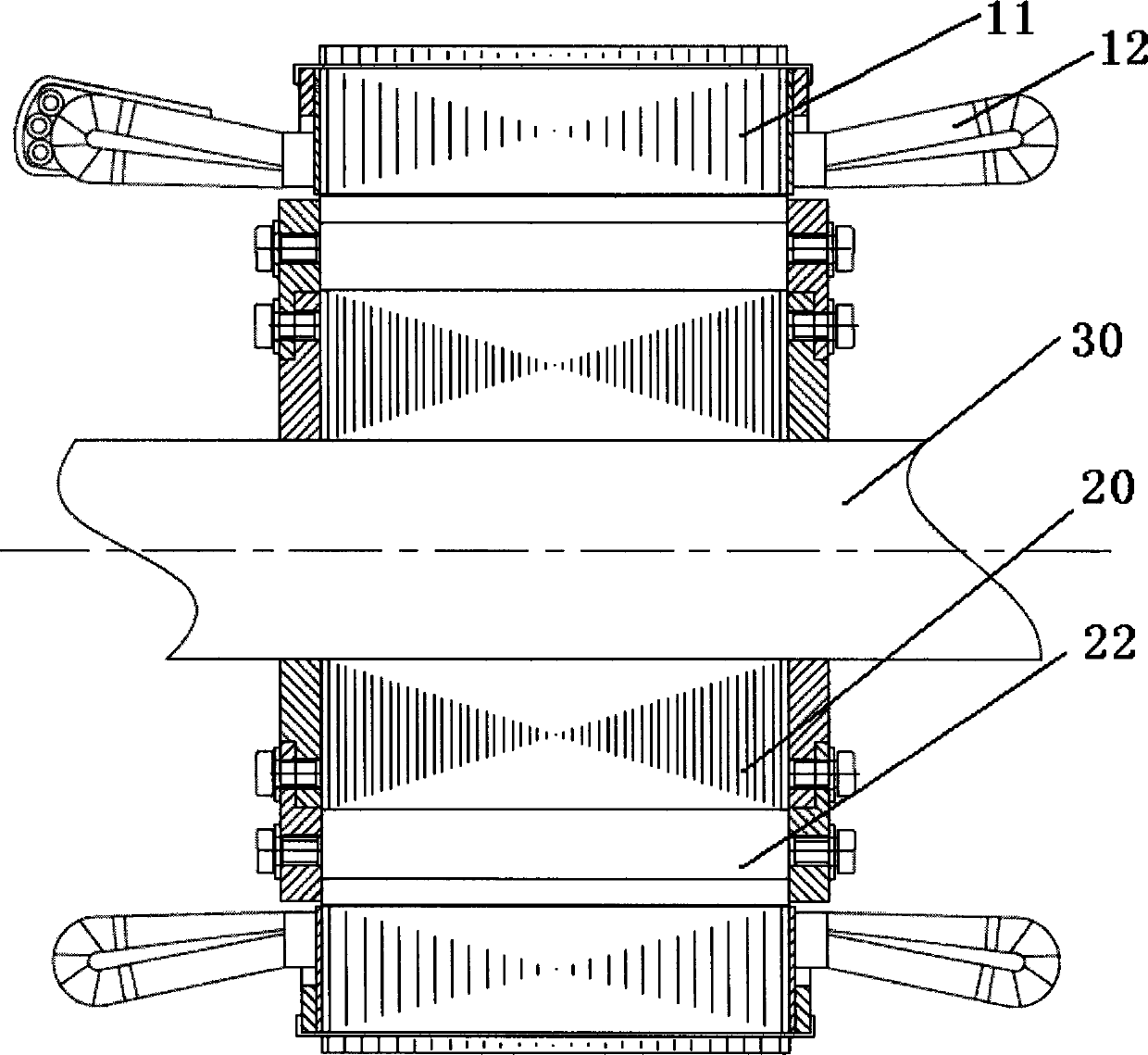 Rare-earth permanent-magnet synchronous servo motor