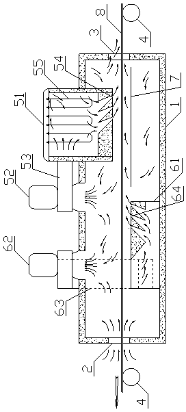 Strip steel drying device