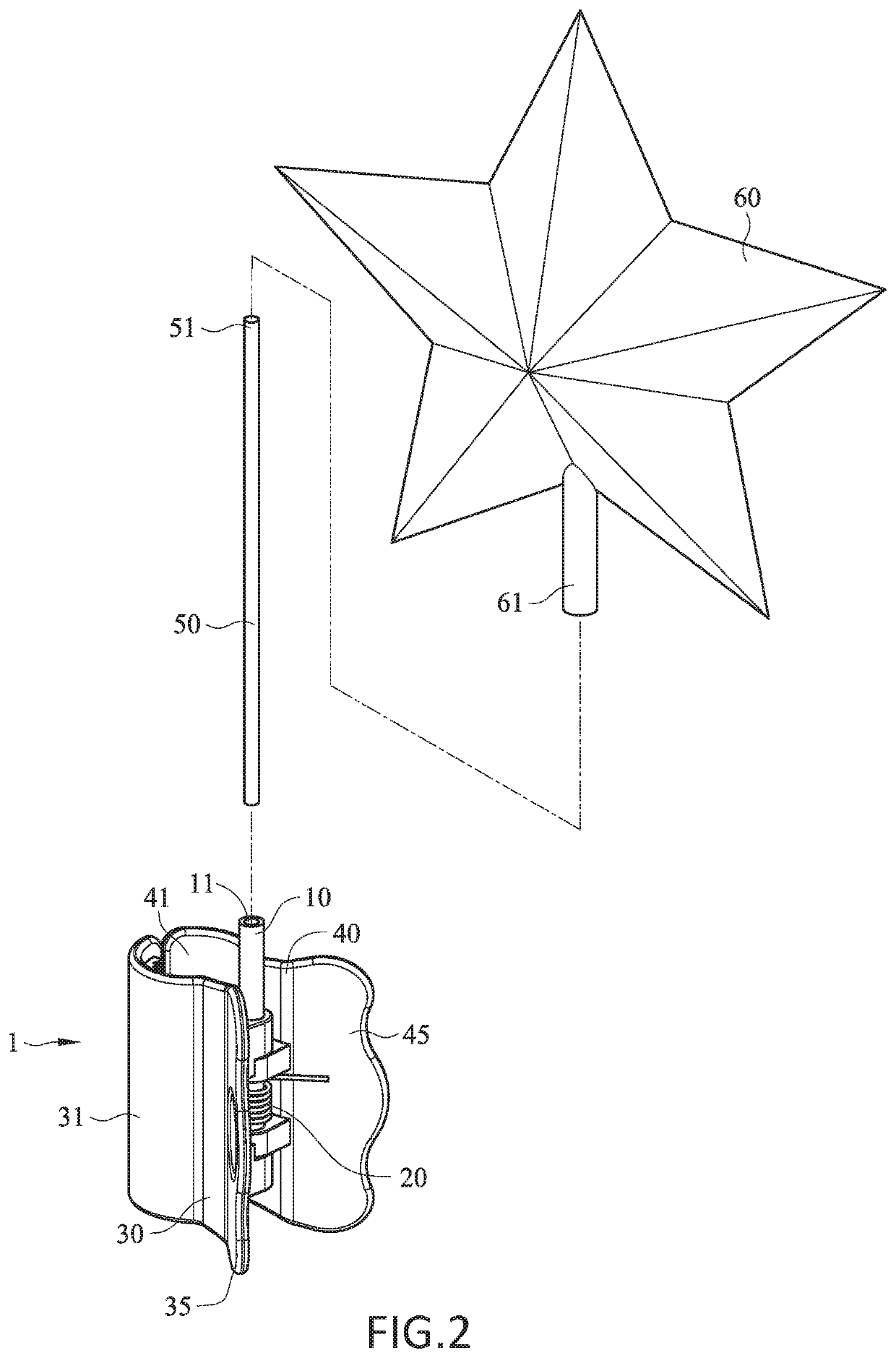 Ornament fixture structure