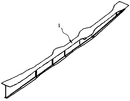 Manufacturing method for soft mode for I-beam composite material piece forming and application thereof