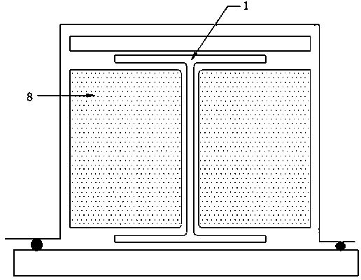 Manufacturing method for soft mode for I-beam composite material piece forming and application thereof