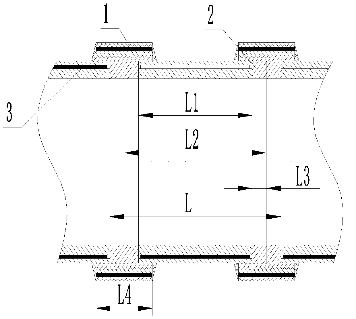 Electric melting joint and interface for high-pressure pipeline system and implementation method