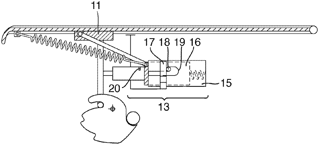 Securing device with a front hood and a bayonet-type closure system