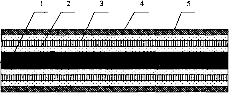 Thermally-conductive graphite interface material and production process thereof