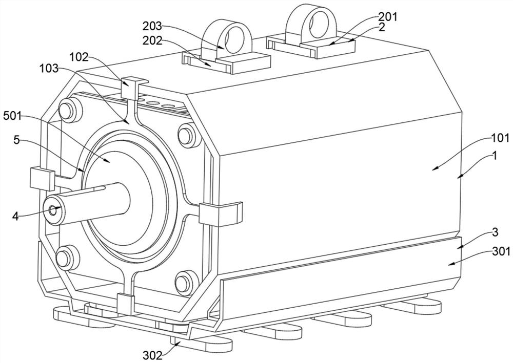 A servo motor with long service life