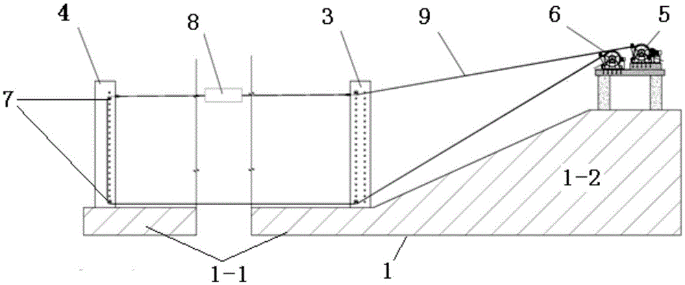 Oceanographic engineering towing test traction system and method