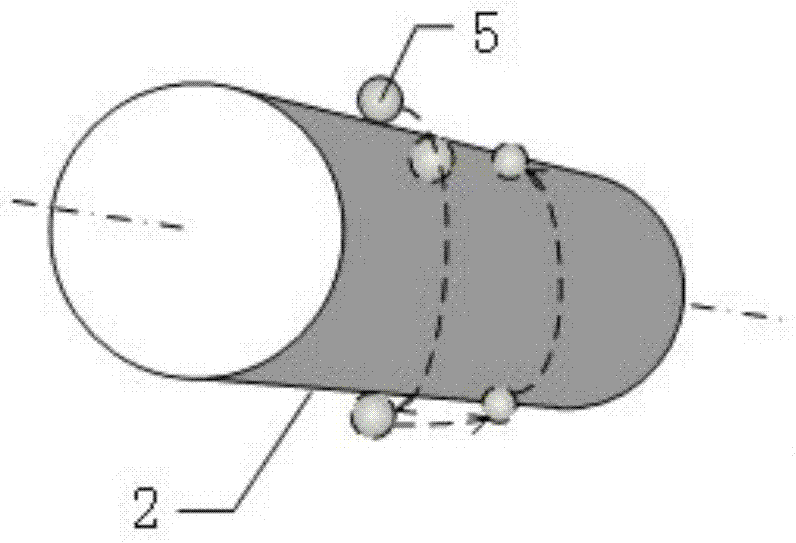 Measuring and calculating method for geometrical parameters of large-caliber off-axis aspheric optical element