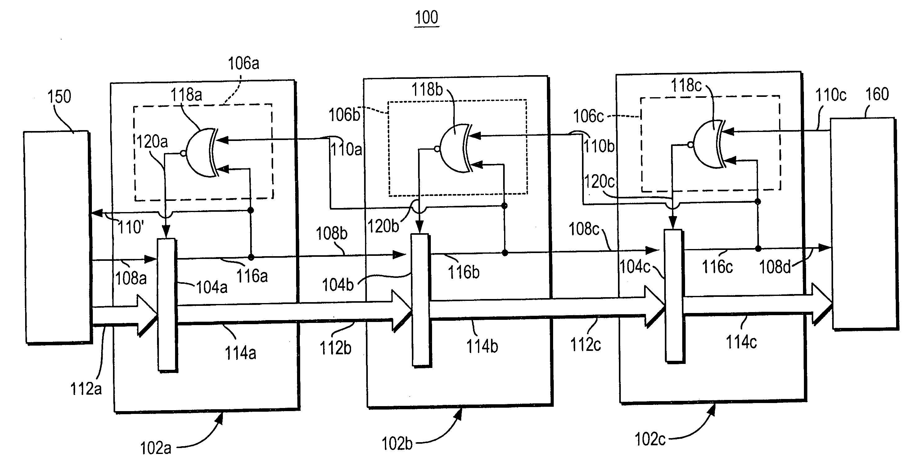 Asynchronous pipeline with latch controllers