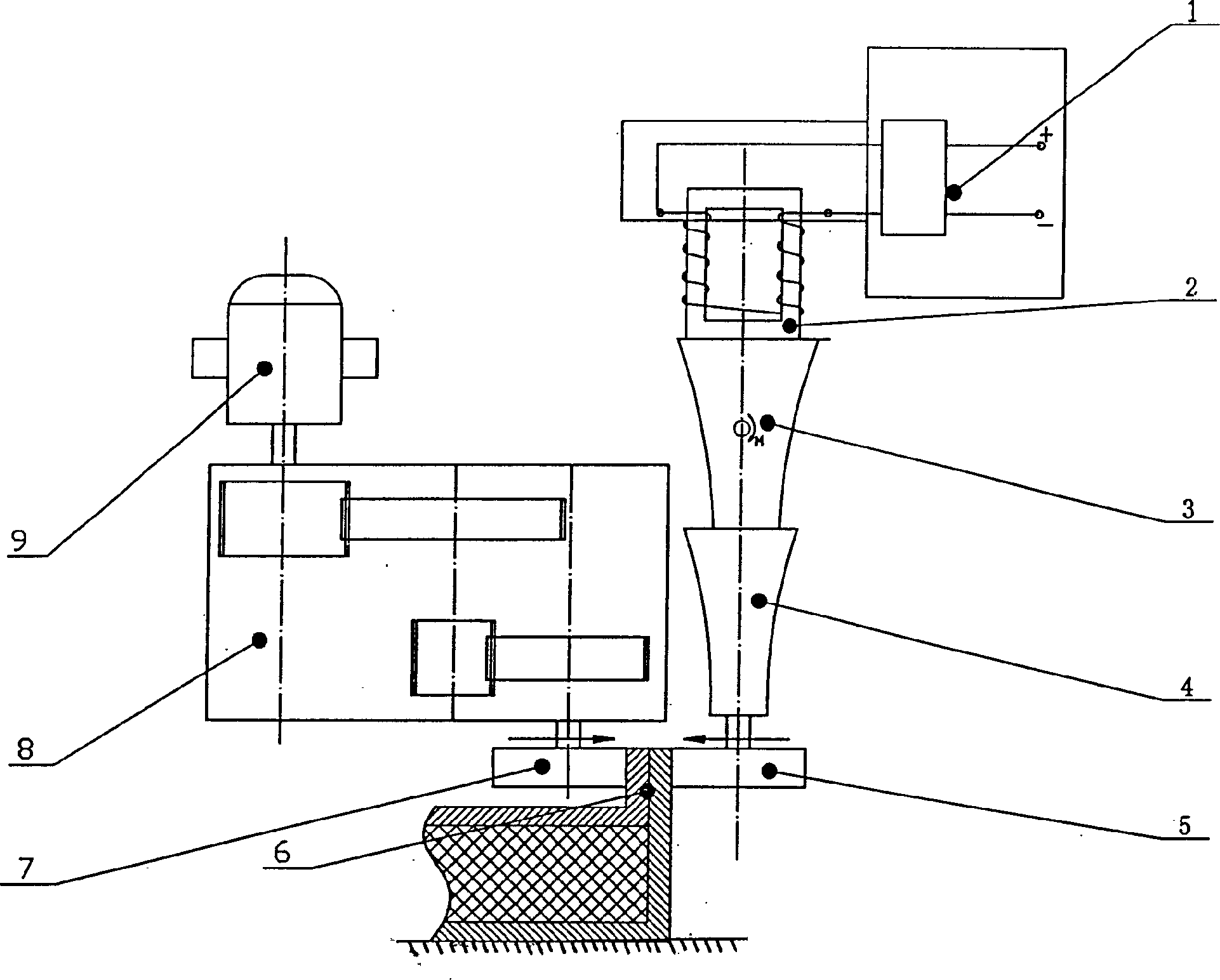 Ultrasonic roll welding device