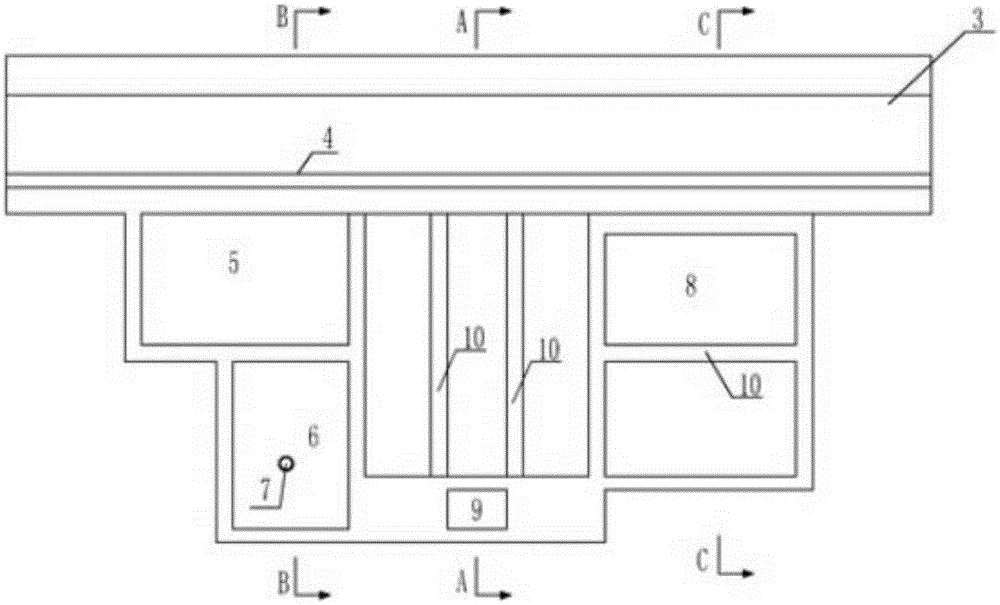 Sponge water circulation system for secondary water area