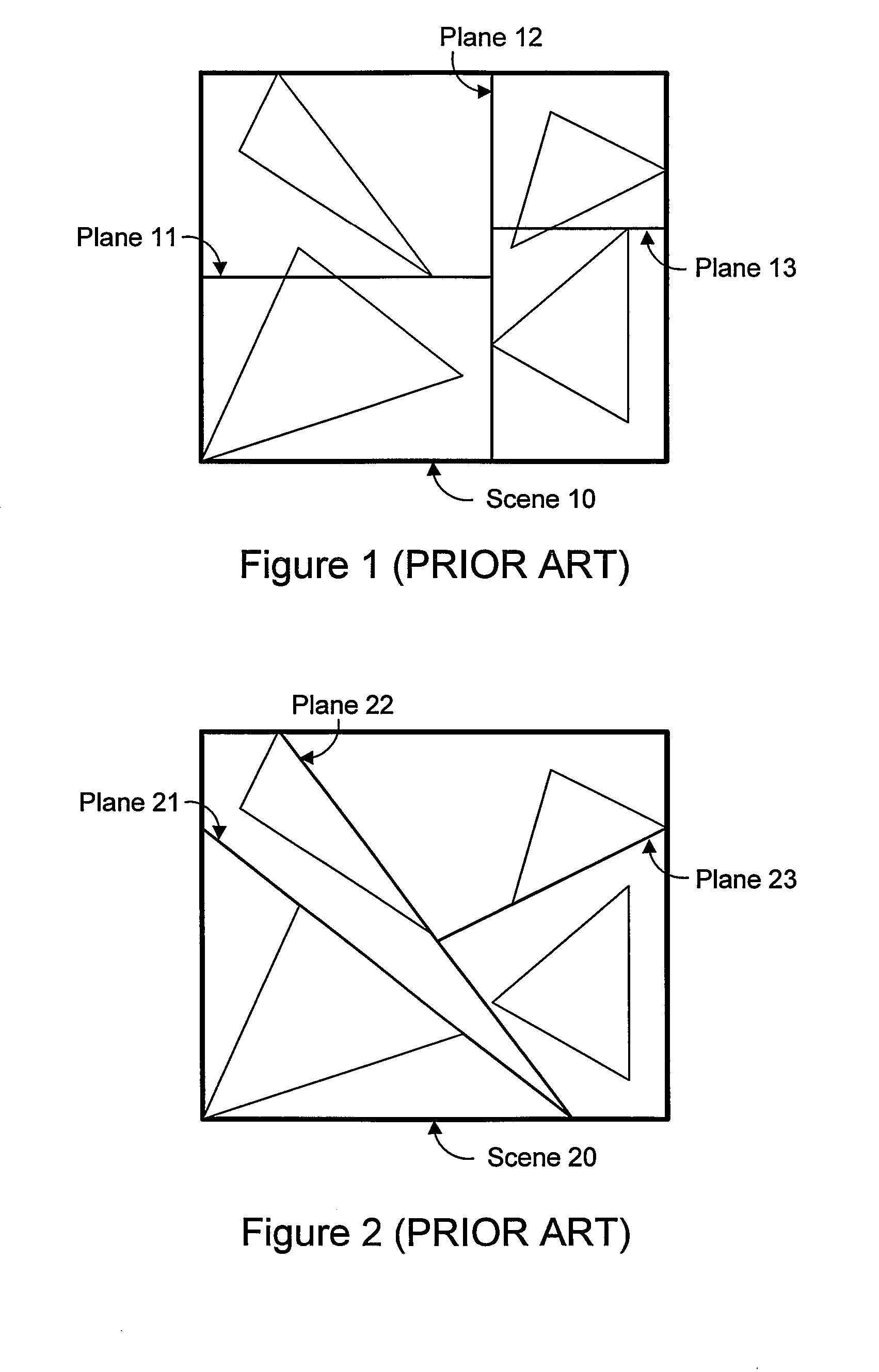 Space partitioning trees using planes selected from a discrete set of orientations