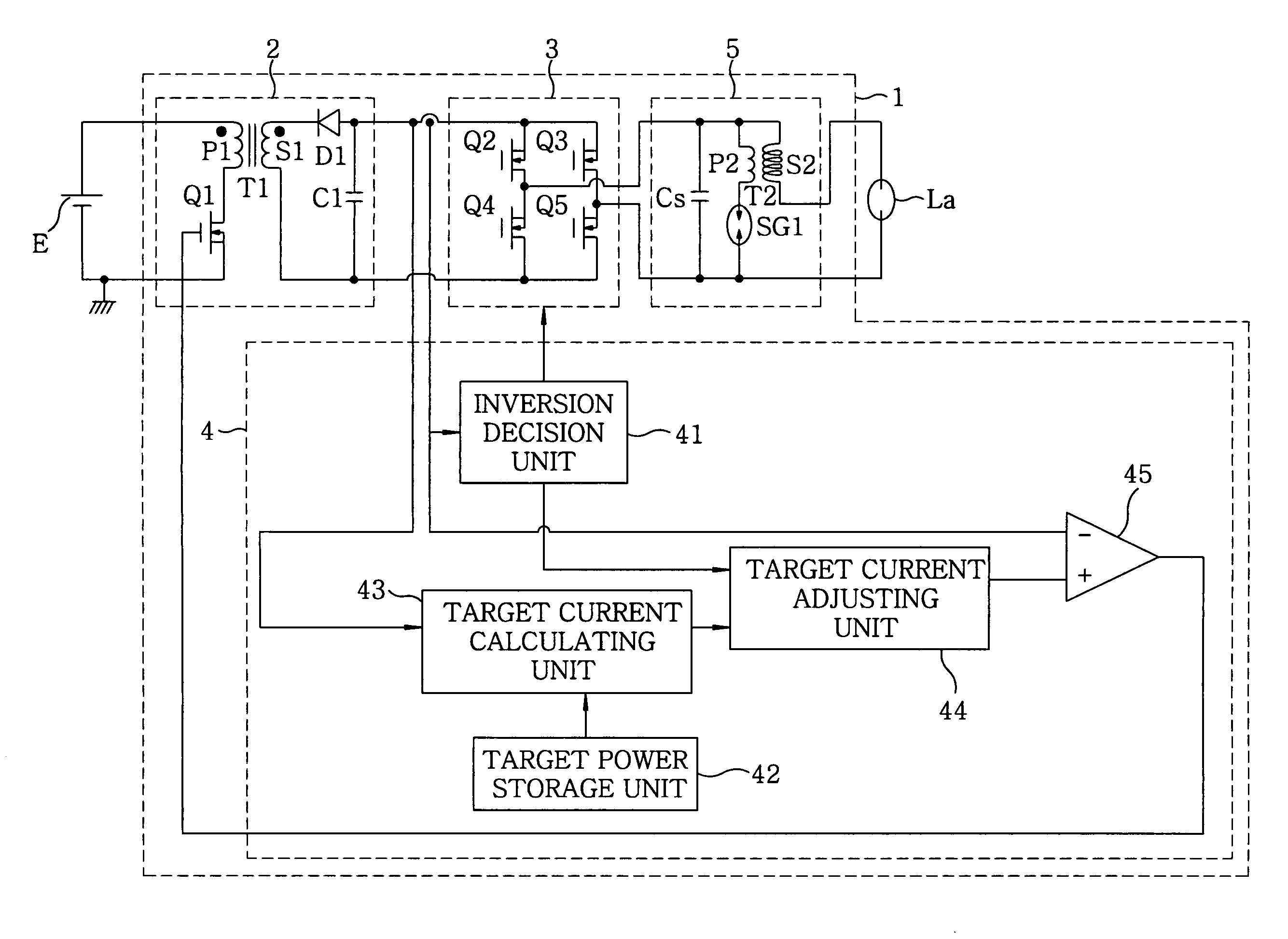 Discharge lamp lighting device, headlight device and vehicle having the same