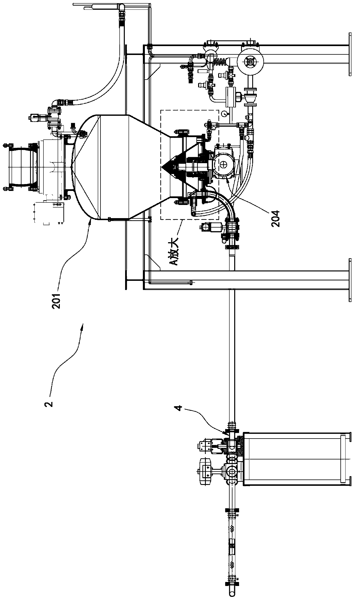 Slag conglomeration agent spraying system