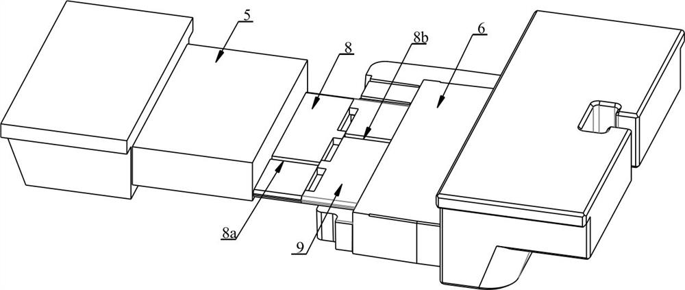 High-temperature-resistant copper bar injection mold and process for three-electric product of new energy automobile