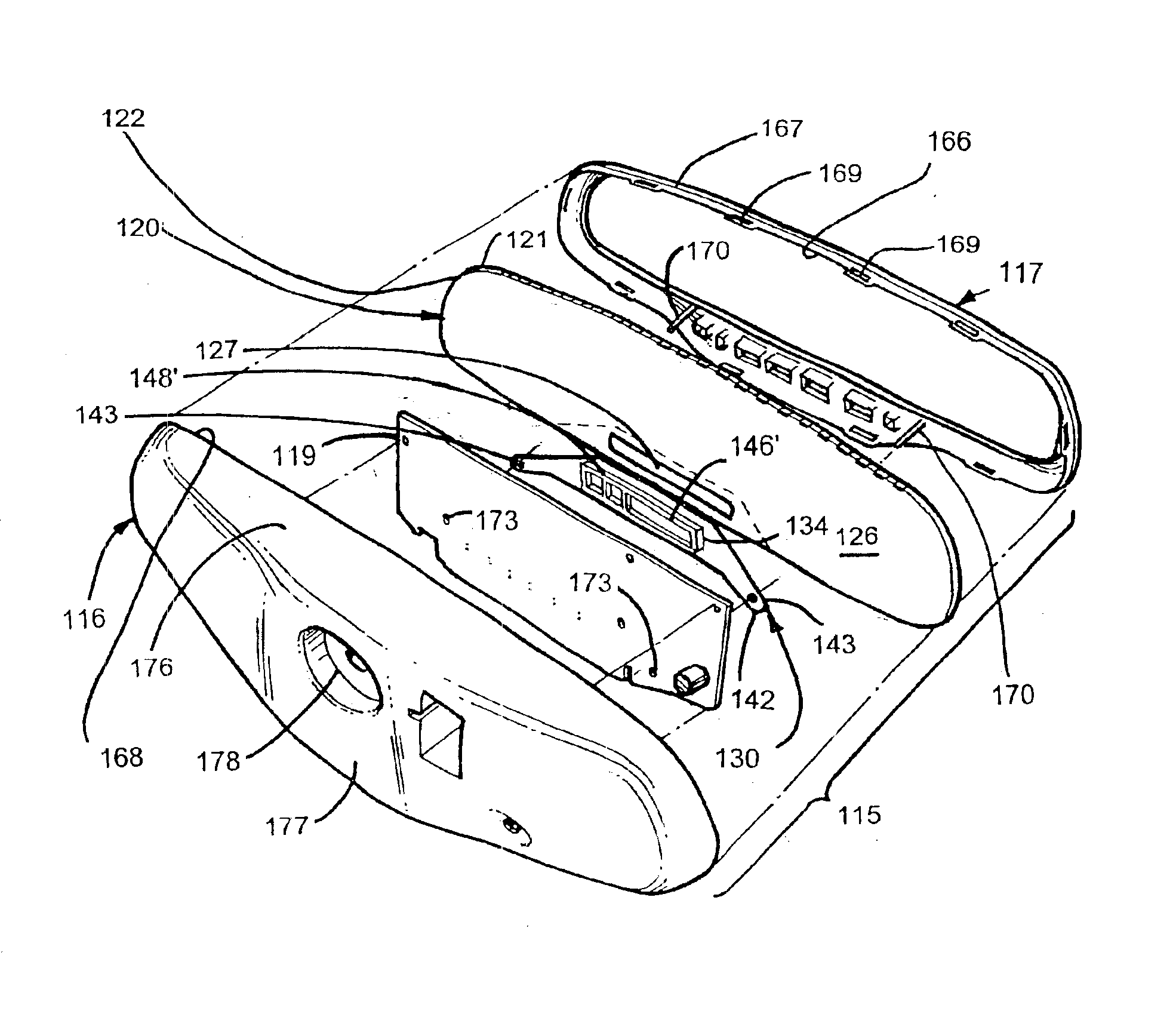 Rearview mirror with display