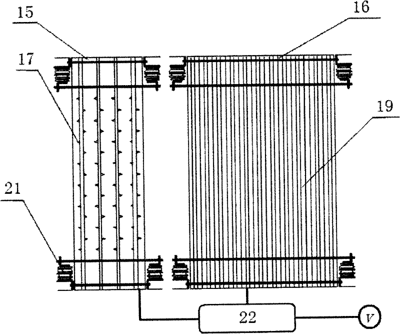 High wind-speed tunnel air electric dust-collection system