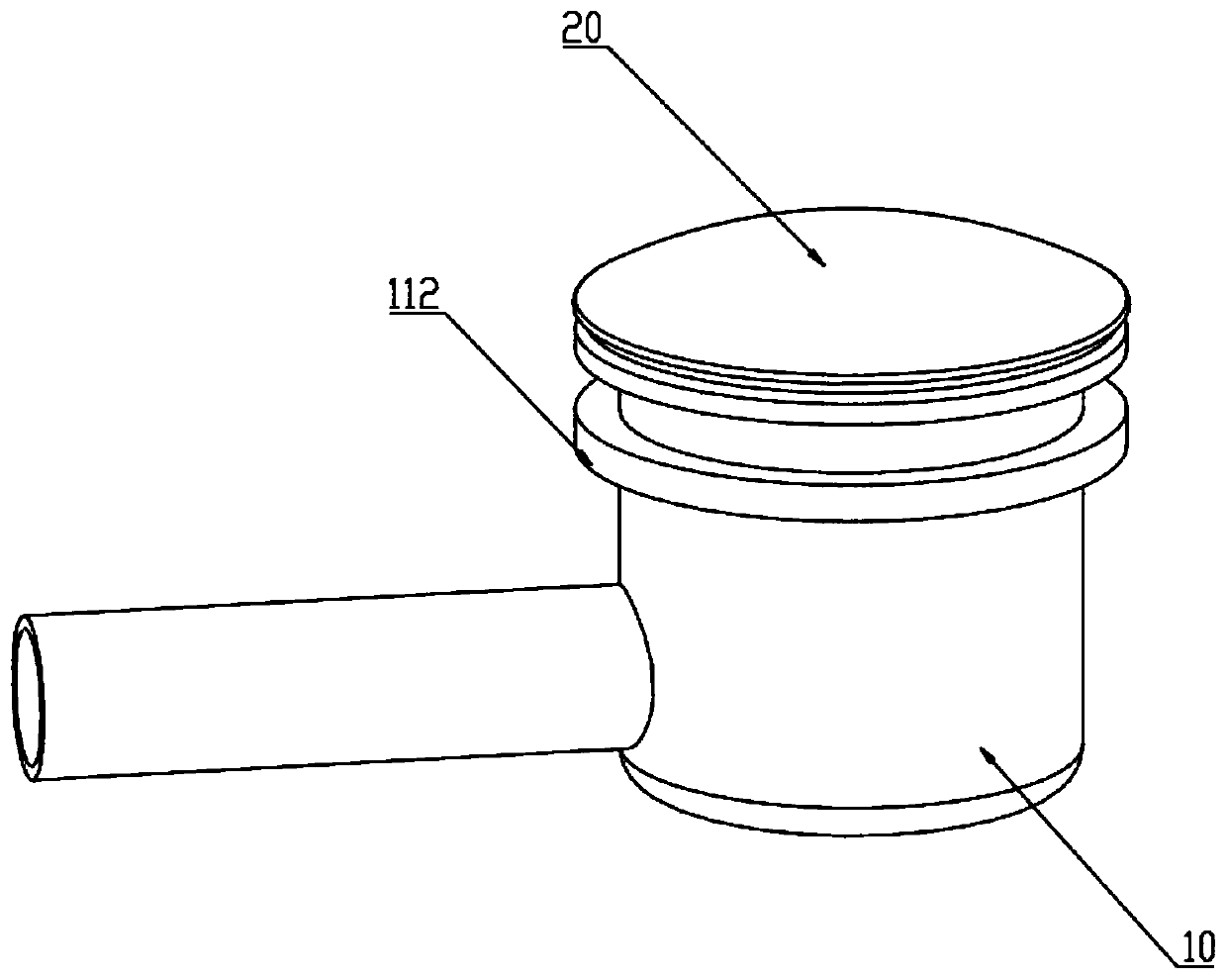 Draining mechanism and cooking utensil by applying same