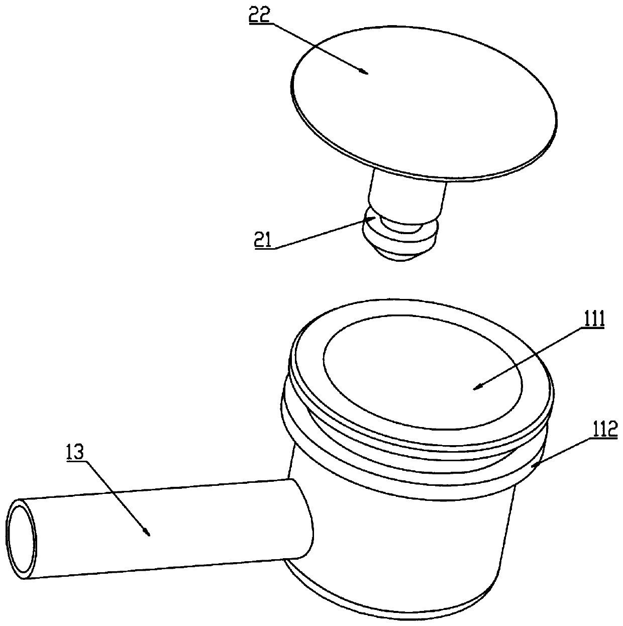 Draining mechanism and cooking utensil by applying same