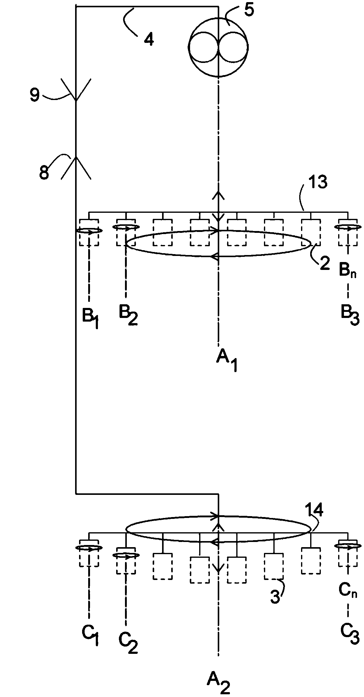 Filtering apparatus and method for mixing, extraction and/or separation