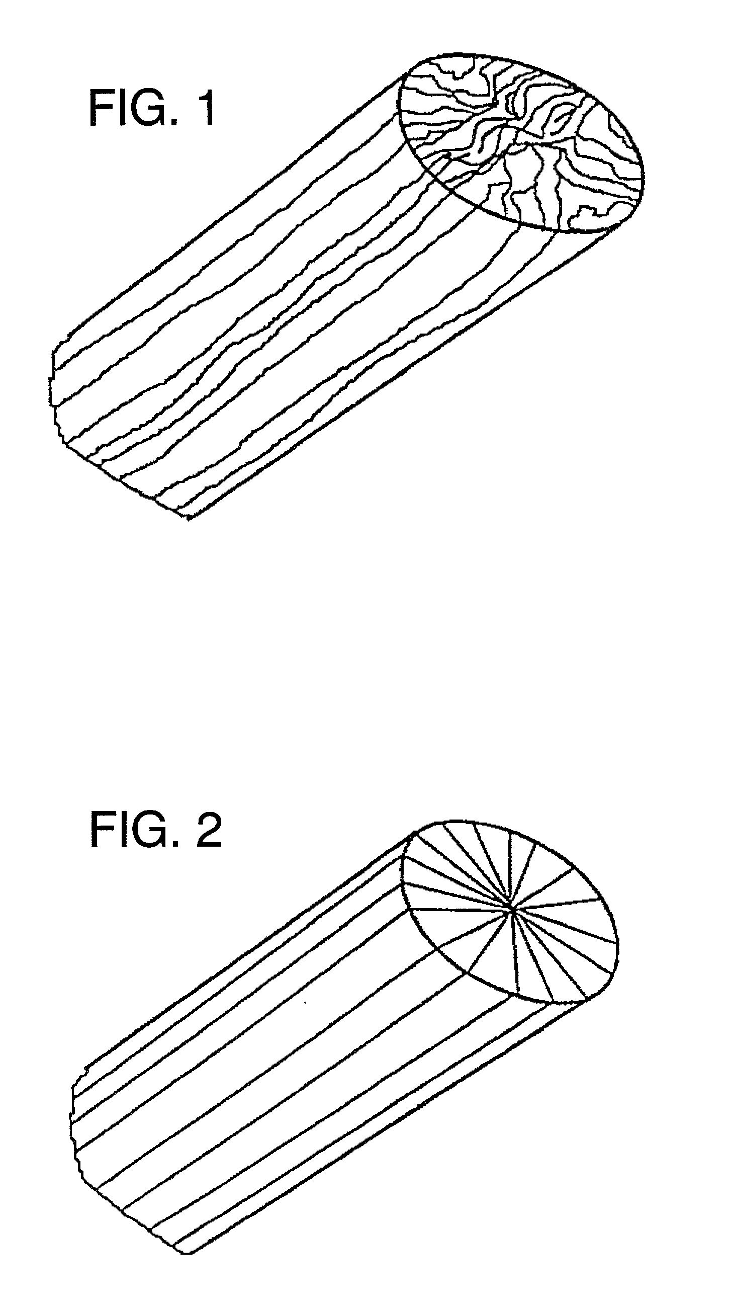 Using counter-bore and capillary geometry to control mesophase pitch-based carbon fiber filament micro and macro structure