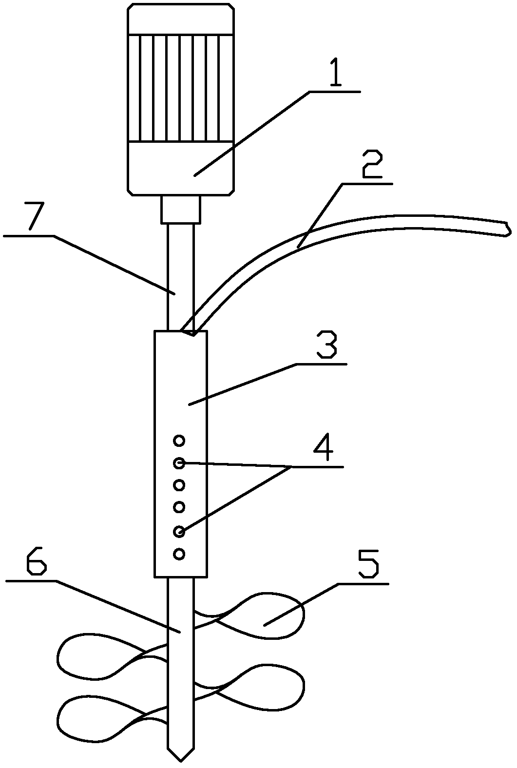 Flocculating agent injecting and adding device for internal soft silt layer of silt storage yard or fill area