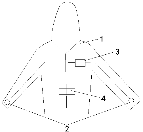 Compound bamboo carbon knit fabric clothes capable of quickly reporting traffic police