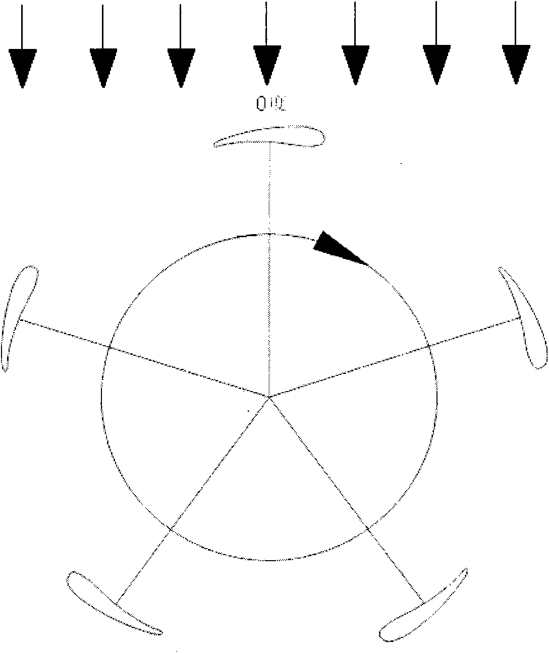 High-efficiency and large-power vertical axis wind power generator