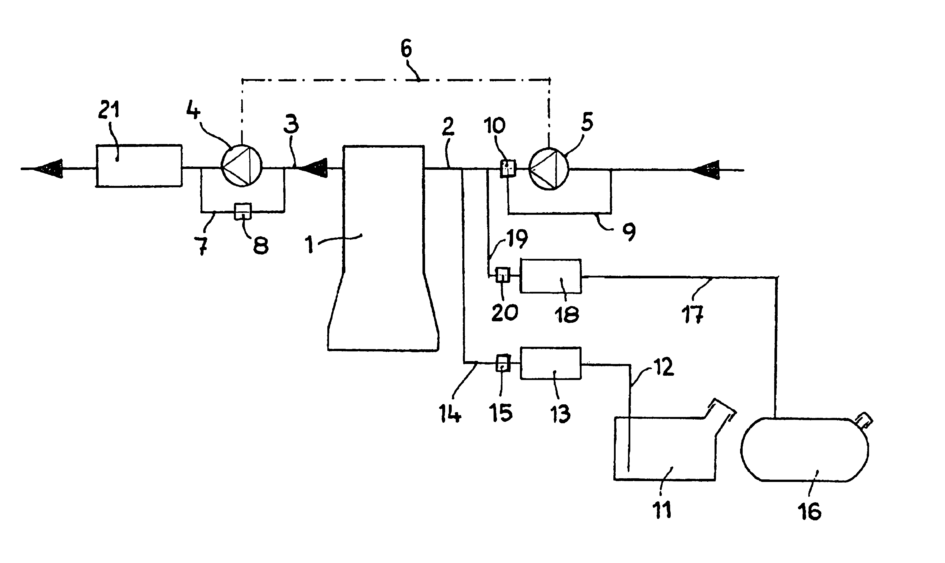 Internal combustion engine which can be operated with a choice of different fuels, especially for a motor vehicle drive system