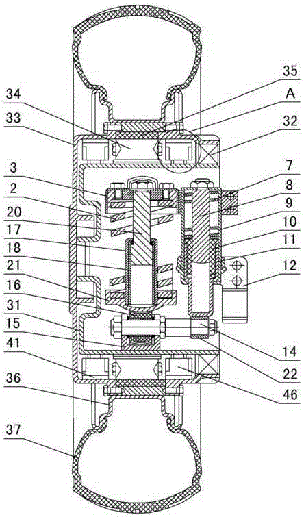 Suspension damping electric wheel