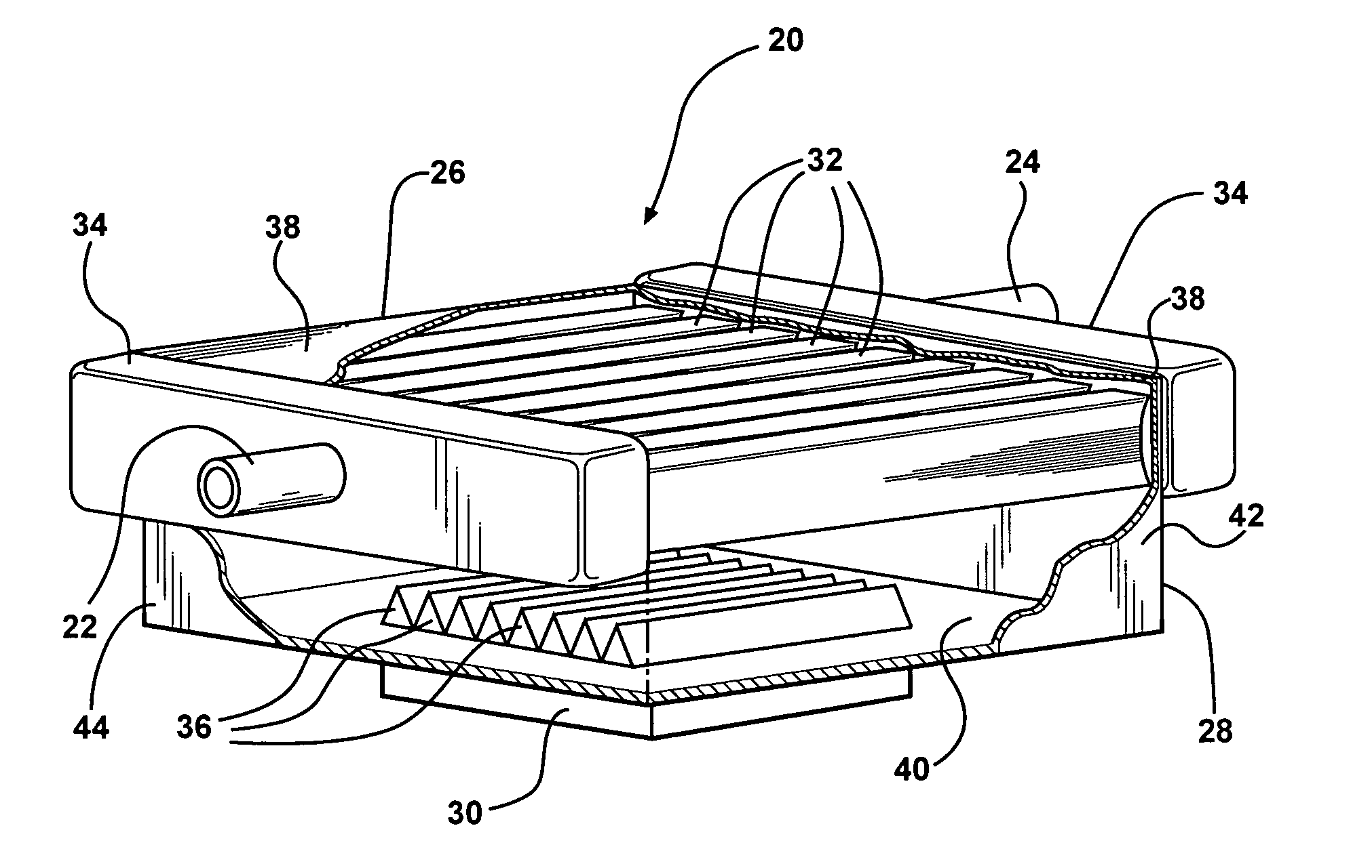 Liquid cooled thermosiphon with flexible coolant tubes