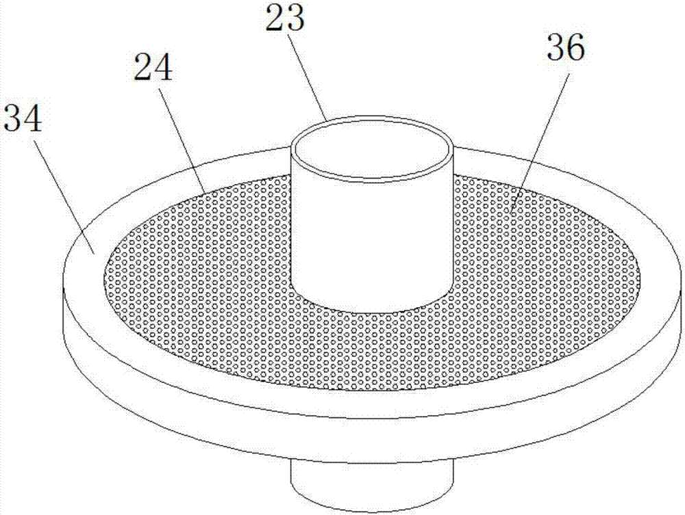 Medical sewage disinfection and purification device with waste separation function