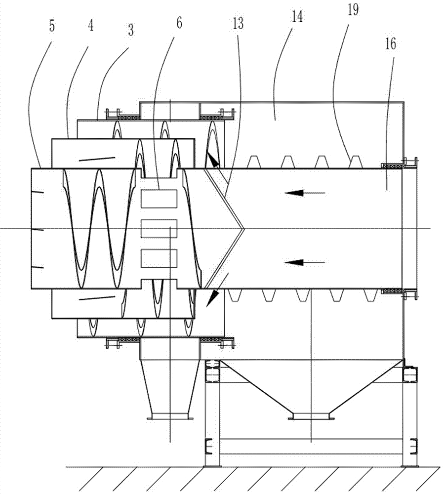 Triple-return-stroke roller drying carbonizing machine