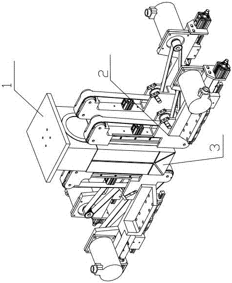 Three-dimensional bag demoulding device and forming demoulding method for three-dimensional bag