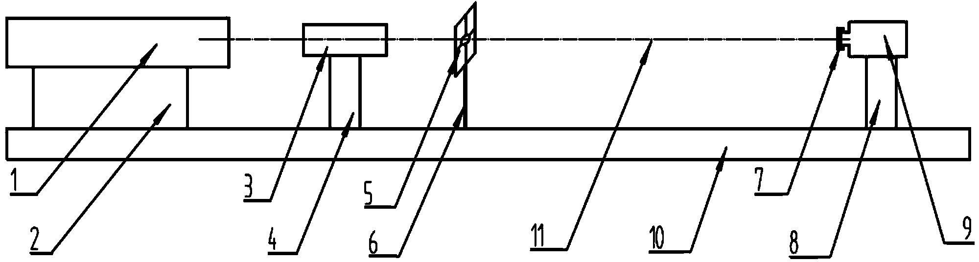 Laser radar detecting light source divergence angle measuring device and method