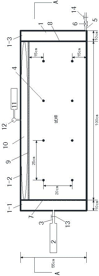 Large-scale piping testing apparatus capable of simulating overburden pressure of soil and testing method using large-scale piping testing apparatus